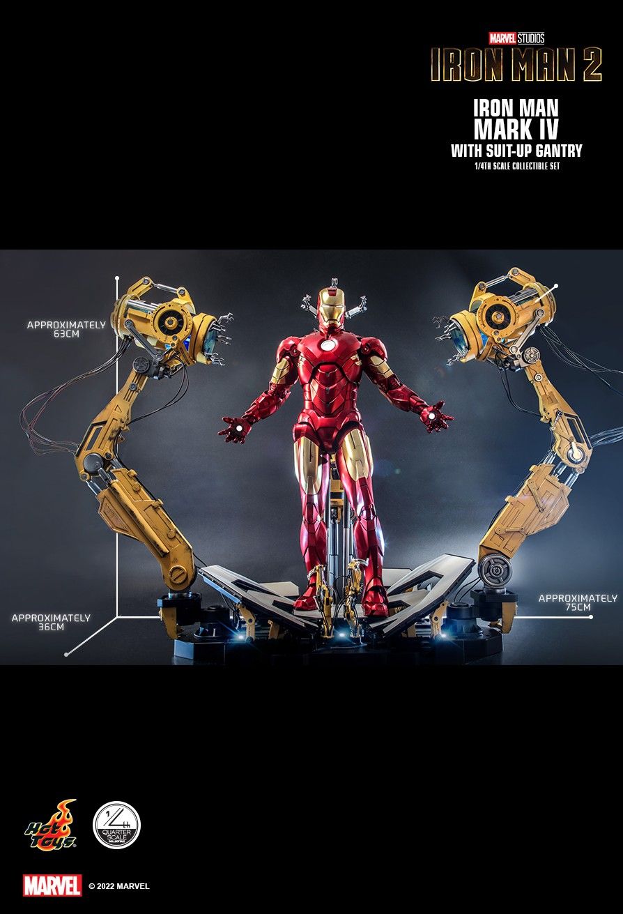 Figura Iron Man 2 Mark IV Escala 1/4 Hot Toys Comprar